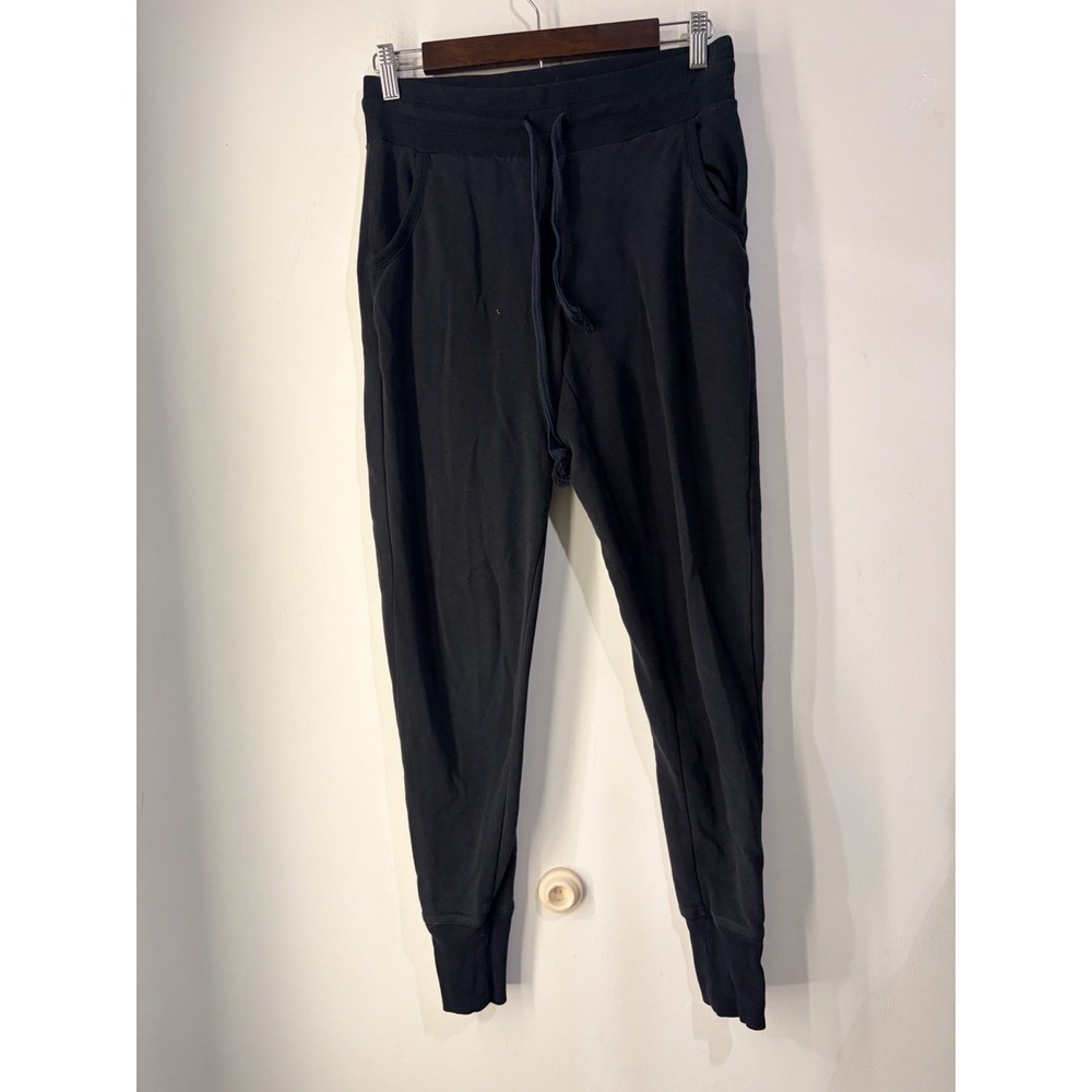 Aerie Black Fleece Jogger Sweatpants Women's XS Drawstring Lounge Pockets